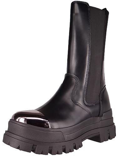 Buffalo Damen Elegante Stiefel Aspha CLF Steel Vegan 1622317 Schwarz, Groesse:41 EU