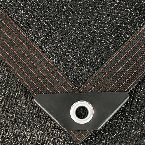 PanHuiWen Voile D'Ombrage 4x3 Ombriere Mat Voile D'Ombrage 5x5 Voile Dombrage Filet D'Ombrage pour Serre, Poulailler, ExtéRieur Noir,5x7m