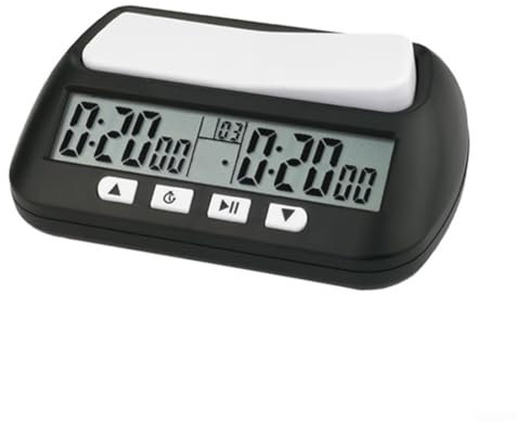Mehrzweck-Schachuhr, tragbarer digitaler Timer, ABS-Material, große Tasten (A)
