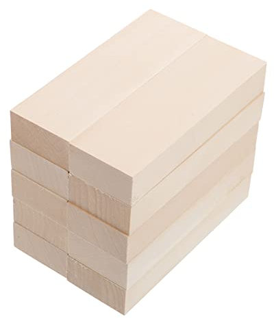 ULDIGI 10stücke Natürliche Basswood Planken Unfertige Holzblöcke Zum Basteln Für Kreative Projekte Schnitzen Und Handarbeiten Mit Familie Und Freunden
