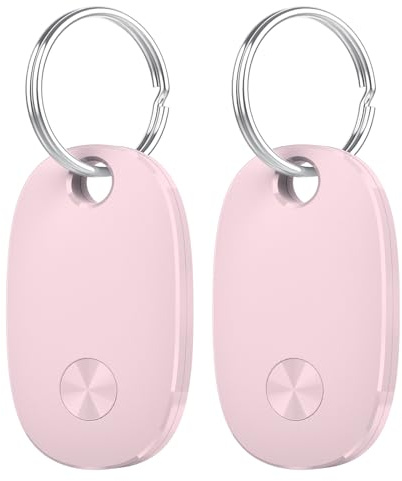 Air Traceur Tag Lot de 2, Bluetooth Tracker Fonctionne avec Apple Find My (iOS Uniquement), Batterie remplaçable, IP67 Étanchéité Localisateurs D’Objets pour Valises/Portefeuilles/Clés[weTag Pro]