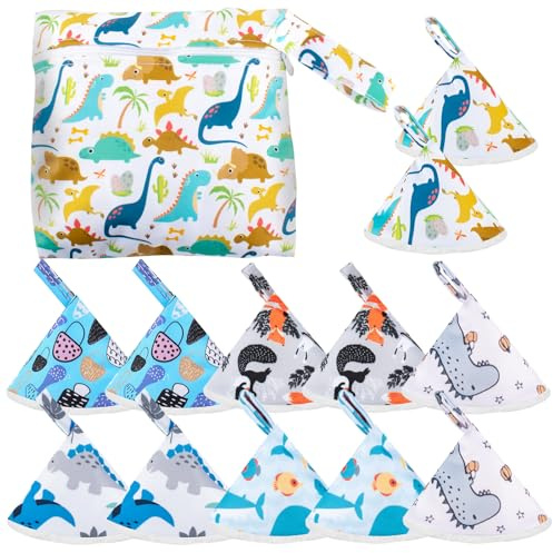 Pipi Tipi Lot de 12 protections de couches pour bébé avec sac humide et forte absorption d'eau