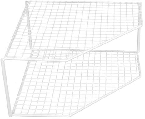 VICASKY Kitchen Pot Rack Corner Shelf Stand Tiered Small Top Organizer Draining Pan Rack Shelf for Pantry Organizers and Storage