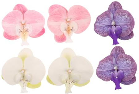 GALPADA 3 Paires Clips de Chaussures Fleur D'orchidée Broche de Chaussure Amovibles Clips Breloques Broche Accessoires de Décoration pour Sandales
