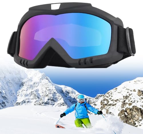 Lunettes De Ski Et Snowboard, Protection UV, Grand Champ De Vision, Lunettes De Snowboard, Pour Homme Et Femme, Pour Ski, Protection Des Yeux, LComioke Lunettes de ski, anti-buée