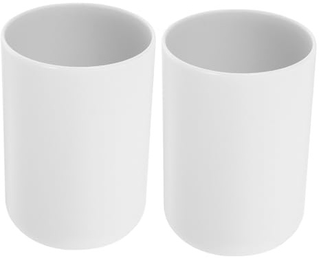 ARTSEWPLY 2piezas Vasos para Cepillos De Dientes Vasos para Enjuague Bucal para Baño Capacidad De Material Resistente Uso Diario El Baño Viajes