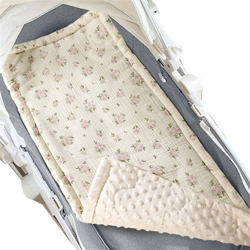 Cojín para cochecito de bebé, colchón de doble cara, asiento para cochecito de bebé, transpirable, con patrón impreso