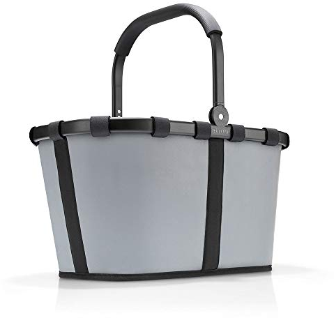 reisenthel carrybag Reflective– Stabiler Einkaufskorb mit viel Stauraum und praktischer Innentasche – Elegantes und wasserabweisendes Design