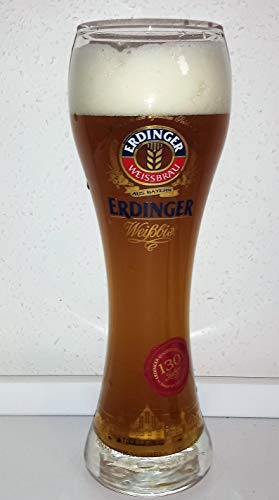 Erdinger Verres à bière blanche - 130 ans - 1 x 0,5 l - Édition spéciale - Sans carton