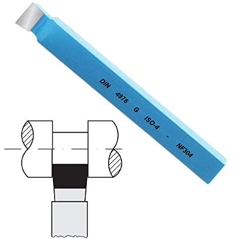 Stechdrehmeißel Drehmeißel Drehstahl außen Ø 20 x 20 mm quadratisch P20 HM-bestückt DIN 4976 - ISO 4