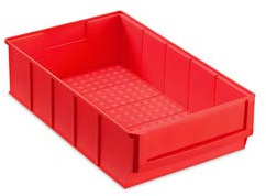 Müller & Sohn Lagerbox 24 Stapelkiste Universalbox 300x183x81mm rot