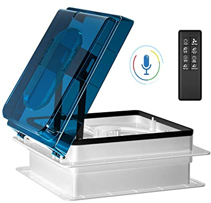2012 Max Air Belüftung für Wohnmobil Dachventilator Dachlüfter Reversibler Abluftventilator 14, extrem geräuscharmer Dauerbelüftung RV 12V Remote