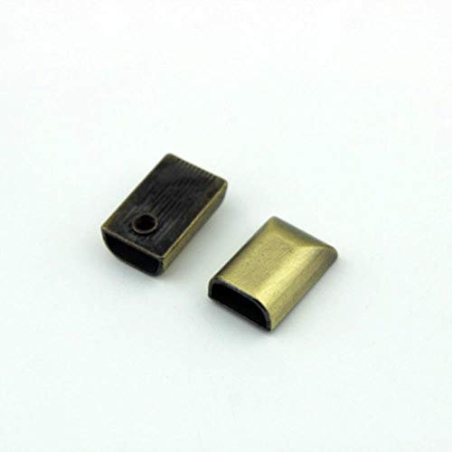 10 pièces 17mm métal tirer queue clip boucle arrêt queue bouchon tête avec vis bricolage sac matériel en cuir cuir artisanat, laiton antique, 5#
