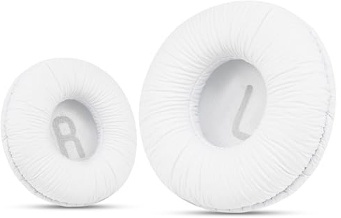 Krone Kalpasmos Universelle Ersatz-Ohrpolster kompatibel mit Sony MDR-ZX110/MDR-ZX330BT/V150/WH-CH500; JBL Tune 600bt/T500BT/T450BT 70 mm runde On-Ear-Kopfhörer
