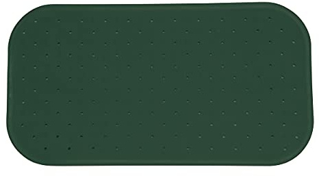 MSV Premium Duschmatte Badematte Badewannenmatte Badewanneneinlage antibakteriell rutschfest mit Saugnäpfen - Dunkelgrün - duftet nach Rosen - ca. 36 x 97 cm - waschbar bei 60° Grad