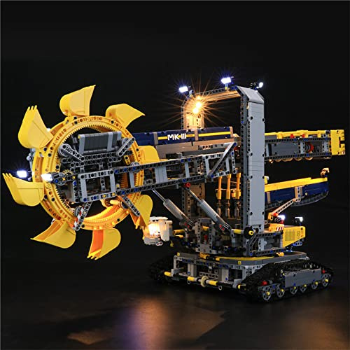 GEAMENT LED Light Kit Compatible with Lego Bucket Wheel Excavator - Lighting Set for Technic 42055 Building Model (Model Set Not Included)