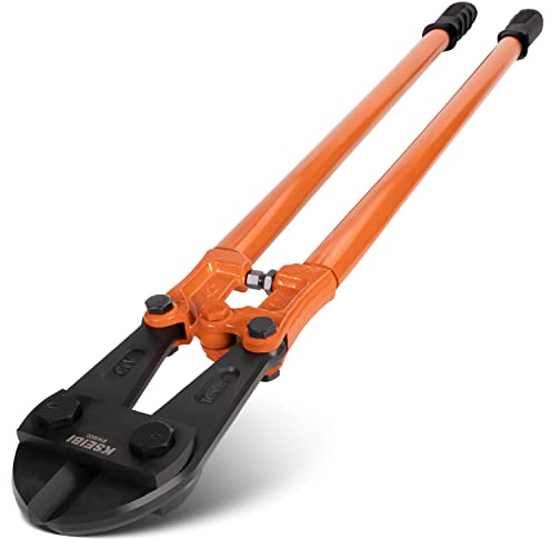 KSEIBI 141600 Heavy-Duty Large Size Bolt Cutter 42 for Cutting Fence, Steel Wire, Chain, Screws, Rivet, and Padlock, Metal Rods with Soft Grip Rubber Ergonomic Handle Cutters 1050mm
