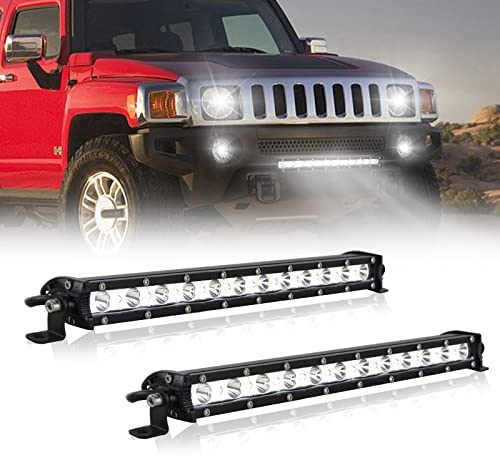 SKYWORLD 60W LED Nebelscheinwerfer 2 Stück,Wasserdicht IP67 Spot LED Arbeit Licht Bar 6000K Weiß draußen Offroad Beleuchtung für Bagger, Schlepper, Gabelstapler, ATV, LKW, Offroad 4x4