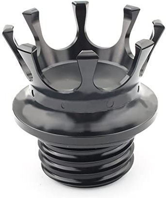 Riloer Crown Motorrad Tankdeckel, King Crown Tankdeckel-Kraftstofftank, Passend für Harley