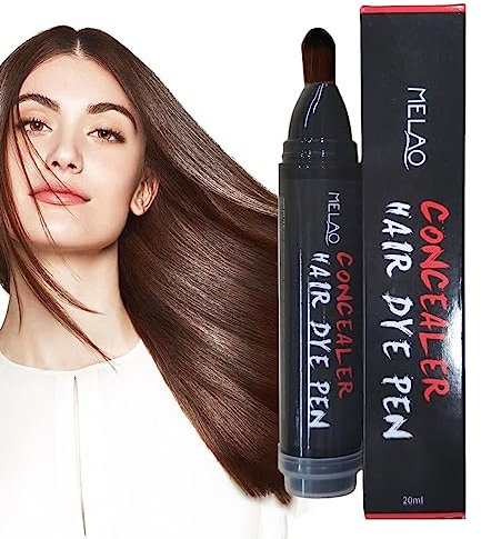 Tinte para el cabello en barra para canas | Haircolor Touch-Up Stick 20ml - retoque color cabello temporal, lápiz cobertura cabello instantáneo para tinte raíz Miake
