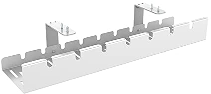 BinOxy Kabelboxen Metallkabelmanagementlösung Leistungsstreifen oder Surge-Protektoren Power Strip-Häute unter Schreibtisch, Speichern Sie Platz, Kabelbox Organizer Steckdosenbox (Color : Wit)