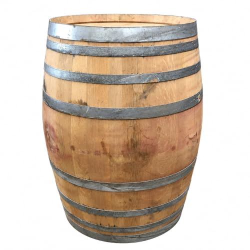 Fass-Schmiede Weinfass 300 Liter Stehtisch aus originalem Eichenholz, Gebrauchtes Rotweinfass, Gartendekoration & Bartisch