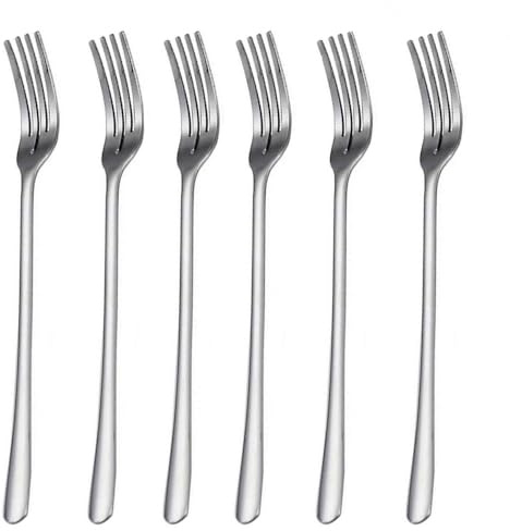 6 Pcs Dinner Forks Stainless Steel Table Forks Cutlery Set for Home Silverware Set Restaurant Suitable for Family Restaurants and Hotels