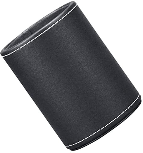 HONMEET Leder Stifthalter Für Schreibtisch Rundes Design Eleganter Bleistift Organizer Für Büro Schule Und Zuhause Multifunktional Als Make-up Pinsel Geeignet