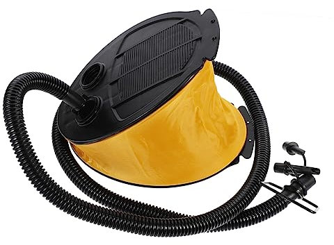 AUTSUPPL Luftmatratze Fußpumpe Balgfußpumpe Fußluftpumpe Für Camping Ballon Schlafen Luftbett Yoga Ball Pad Matte Matratze Mit Adaptern Für Müheloses Aufblasen Und Entleeren