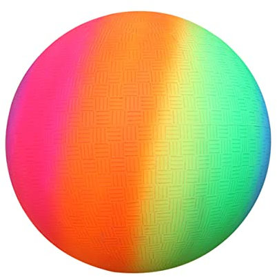 JOINPAYA 2stücke Regenbogenbälle Aus PVC Hüpfball Und Schlagball Sportspielzeug Für Junge Mädchen Im Pool Spielplatz Indoor Und Outdoor Geeignet Bunt
