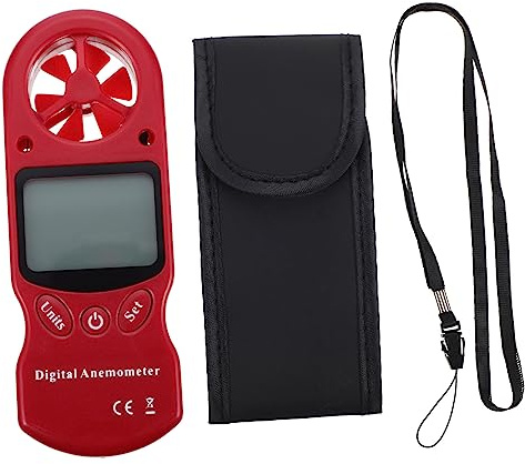 BUGUUYO Garden Thermometer Hygrometer Anemometer Digital Handheld Wind Speed and Humidity No Battery Required