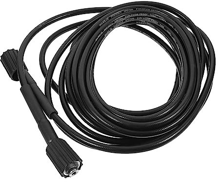 BESPORTBLE Manguera De Lavado a Presión Para Hidrolavadora 9 M, Tubo Flexible De Pvc y Goma Resistente, Conexión M22-1.5, Uso Jardín y Limpieza De Arandelas, Alta Presión, Antiabolladuras