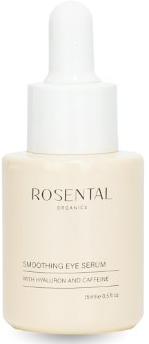 Rosental Organics Smoothing Eye Serum - Anti-Aging Augenpflege mit Hyaluronsäure & Koffein gegen Augenringe & Falten - Naturkosmetik aus Deutschland