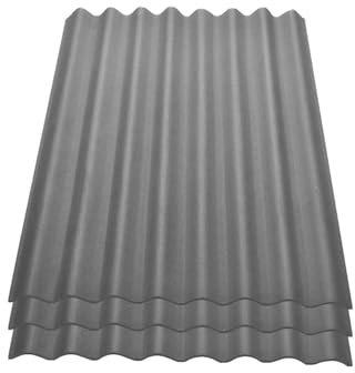 Onduline Easyline Dachplatte Wandplatte Bitumenwellplatten Wellplatte 3x0,76m² - grau