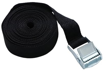 HOUDERCO 2stücke Zurrgurt Spanngurt Mit Nockenschloss-Schnalle Strapazierfähiger Nylon-Gurt Verstellbar Für Reisegepäck Ladung Oder Andere Gegenstände Sicher Und Einfach Anzuwenden Schwarz
