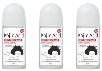 Roll On Déodorant Crème Antitranspirante - Protection 48H contre Sudor et Odeurs, Déodorant pour Femmes avec Crème Hydratante, Formule Douce 0% Alcool (50ml*3)