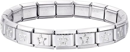 Loozykit italian charm bracelet gold silber Mit Muster Italian charms Edelstahl Italian Charm Armband 18 Abnehmbare Module für 9mm Armbänder Italienischen Charms für Damen