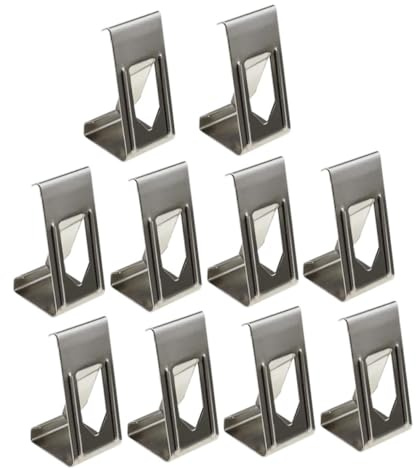 INOOMP Clip per Cornici Fotografiche in Metallo 50 Pezzi, Ganci a Molla Argentati per Appendere Quadri, Accessori per Cornici da Parete Riutilizzabili Adatti a Foto e Tele