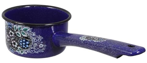 Toyvian Mestolo Vintage in Smalto per Acqua e Verdure, Utensile da Cucina Riutilizzabile Manico, Design Unico e Pratico per Uso Domestico e Giardinaggio