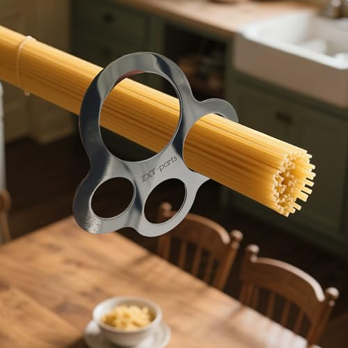 Spaghetti Pasta Measure Tool Pasta Portion Control Gadgets Perfect Match with Pasta Machine for 1-4 People Stainless Steel Compatible with Kitchen Hanging Storage