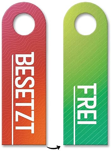 trendaffe - Besetzt oder Frei Türhänger mit Muster Flow WC Klo Toilette Badezimmer Bad Türe