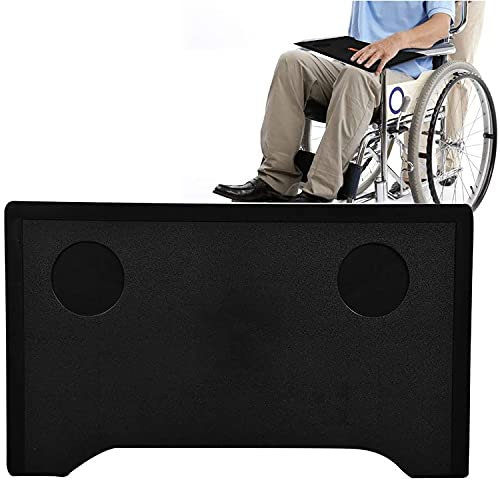 Winter Plateau de Tour de Fauteuil Roulant, Table de Fauteuil Roulant, Plateau Amovible en Plastique pour Fauteuil Roulant pour Manger l'écriture d'artisanat de Lecture