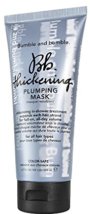 Bumble and bumble. Thickening Plumping Hair Mask | Lightweight Formula Adds Volume and Hydration | Strengthens, Detangles, Smooths | For Fine to Medium Wavy, Straight Hair Types, 6.7 Fl Oz