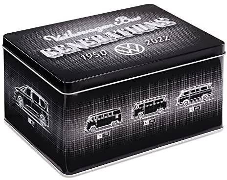 Volkswagen 1H4069649 Blechdose Vorratsdose Keksdose Transporter Bulli Modellreihe (T1-T7, ID Buzz)