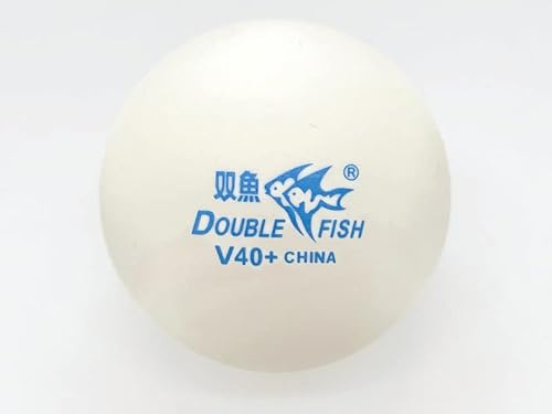 Double Fish 576x Tischtennis Trainingsball 40mm V40+ Rotation Plastik Weiß