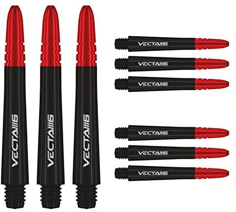 WINMAU Vecta Dartschäfte - 3 Sets pro Packung (insgesamt 9 Pfeilstiele)
