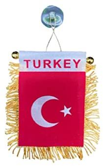 Türkei Wimpel mit Saugnapf Flagge Auto Flagge Turkey Türkiye