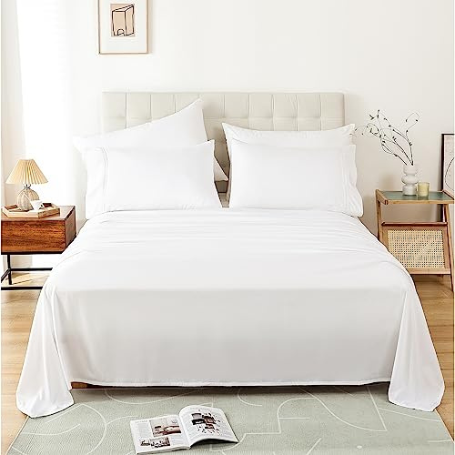 Twin Size Sheet Set, 3 Piece Soft Bed Sheets, Deep Pockets