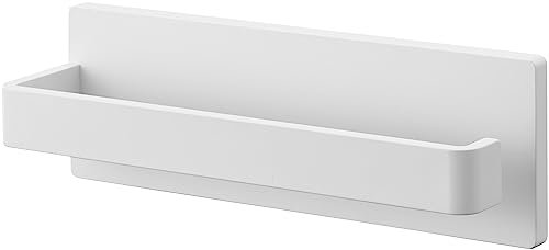 Yamazaki 3397 Pinzette per cartongesso e viti per legno incluse, gancio porta asciugamani, W18, bianco, circa 18 x 5 x 6 cm, porta asciugamani, perno in gesso incluso, facile installazione