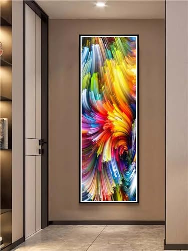 Alaoan Diamond Painting Erwachsene Groß xxl 40x120cm Abstrakt Diamant Painting Bilder DIY Full Runden Wolke Diamant Kunst Malerei Stickerei Kreuzstich Bilder Home wanddekoration A-300